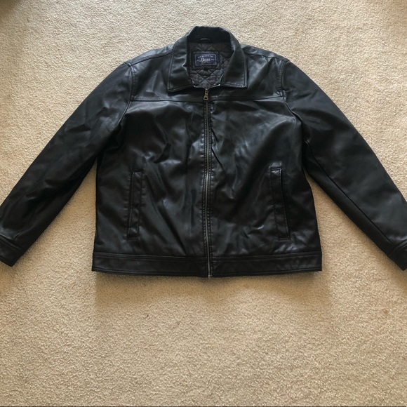 G.H Bass Faux Leather Jacket - Picture 1 of 3